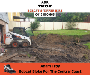 Land levelling a n k troy bobcat and tipper hire