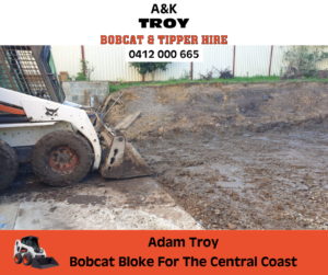 Land levelling a n k troy bobcat and tipper hire